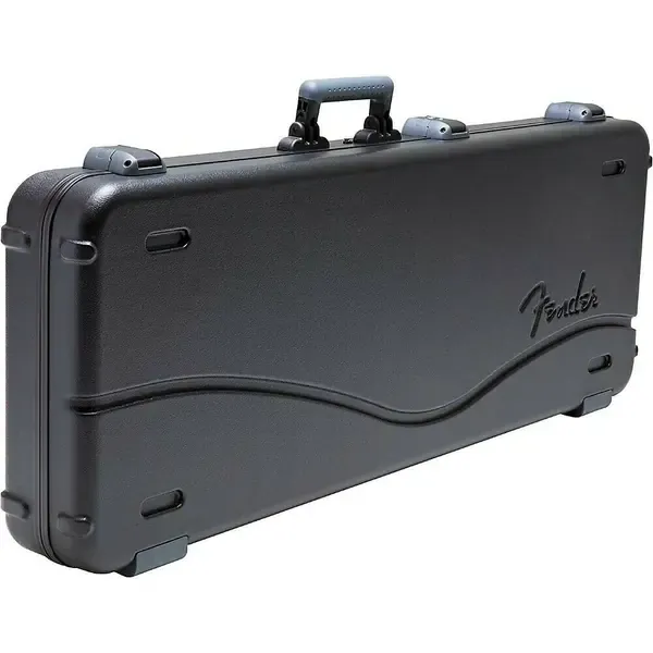 Кейс для электрогитары Fender Deluxe Molded ABS Jaguar/Jazzmaster Guitar Case Black Gray/Silver