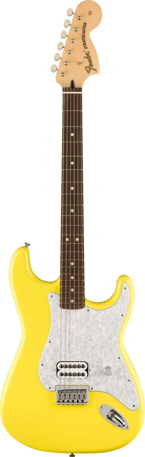 Fender Limited Edition Tom Delonge Stratocaster Electric Guitar (Yellow)