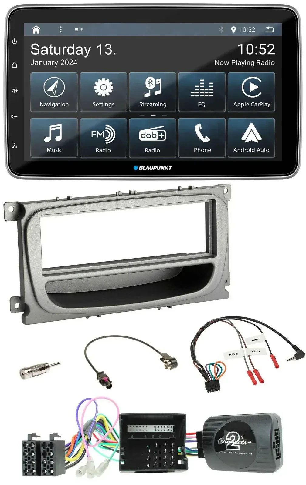 Blaupunkt USB DAB SD Lenkrad Bluetooth Autoradio für Ford S-Max Mondeo Can 07-14