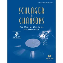 Сборник песен Holzschuh Verlag Schlager & Chansons 20er-40er Akkordeon