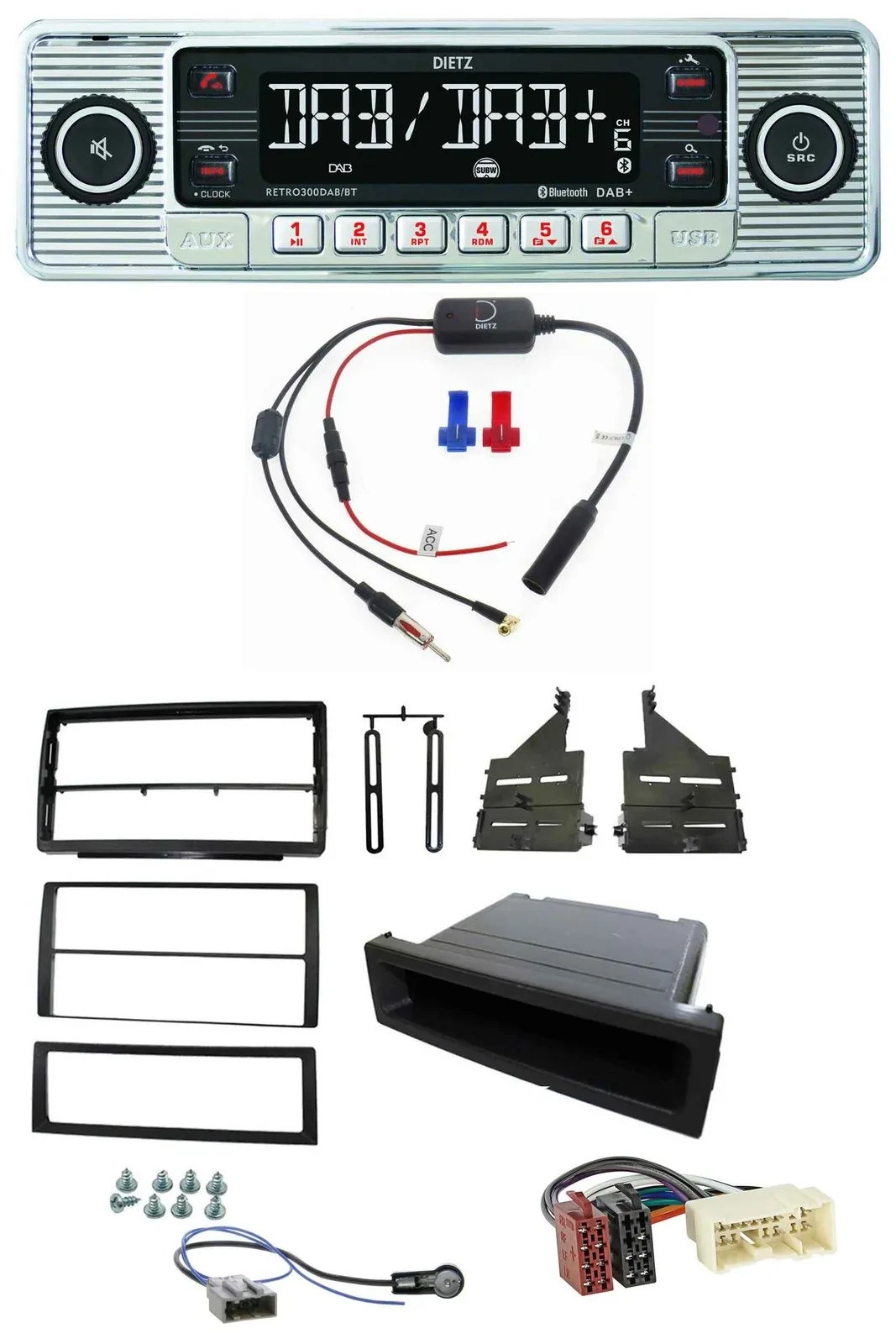 Dietz DAB USB MP3 Bluetooth Autoradio für Nissan Altima (L31, 2005-2006)