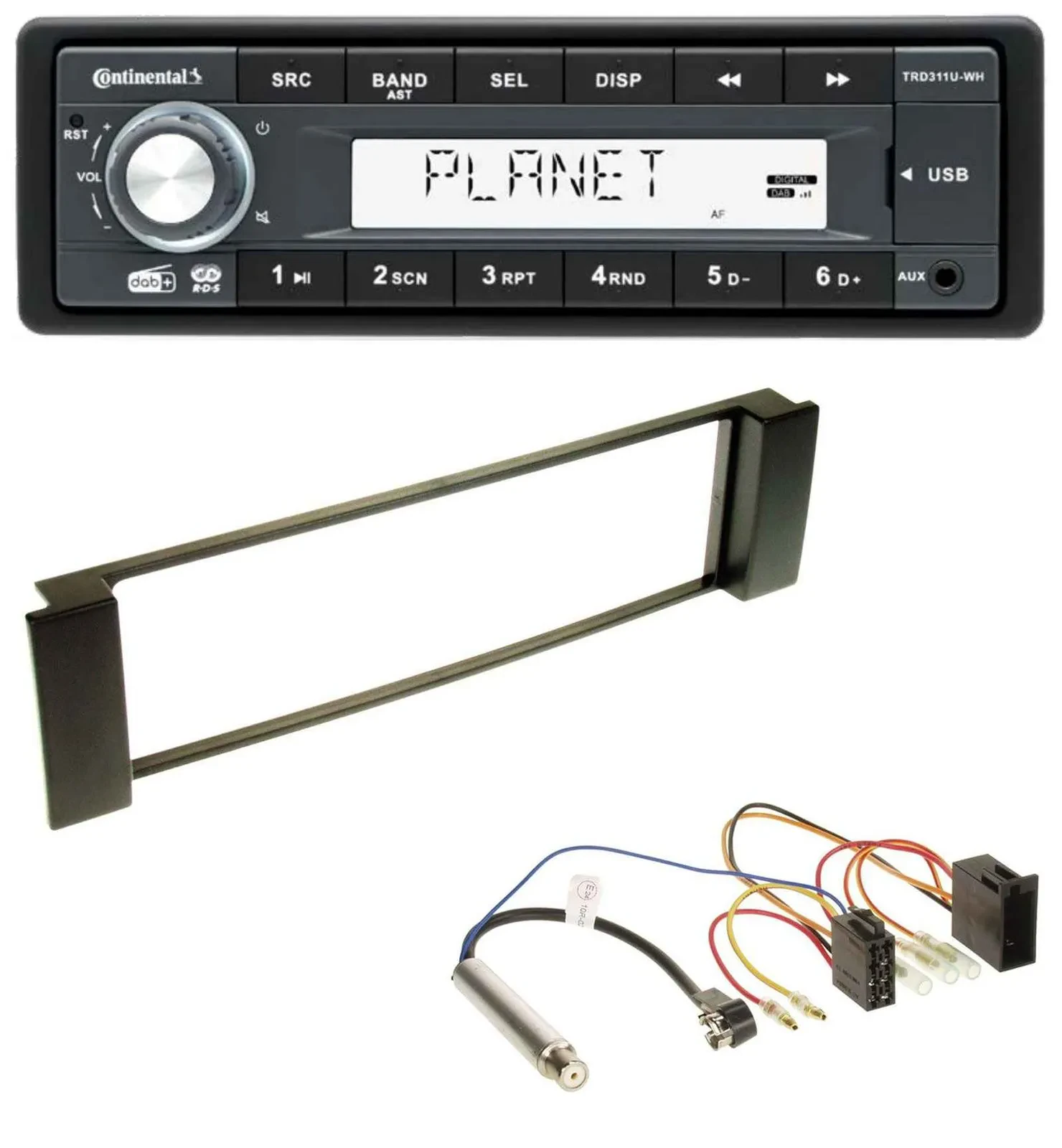 Continental MP3 AUX USB DAB 1DIN Autoradio für Audi A3 8L 00-03 A6 C5 01-05