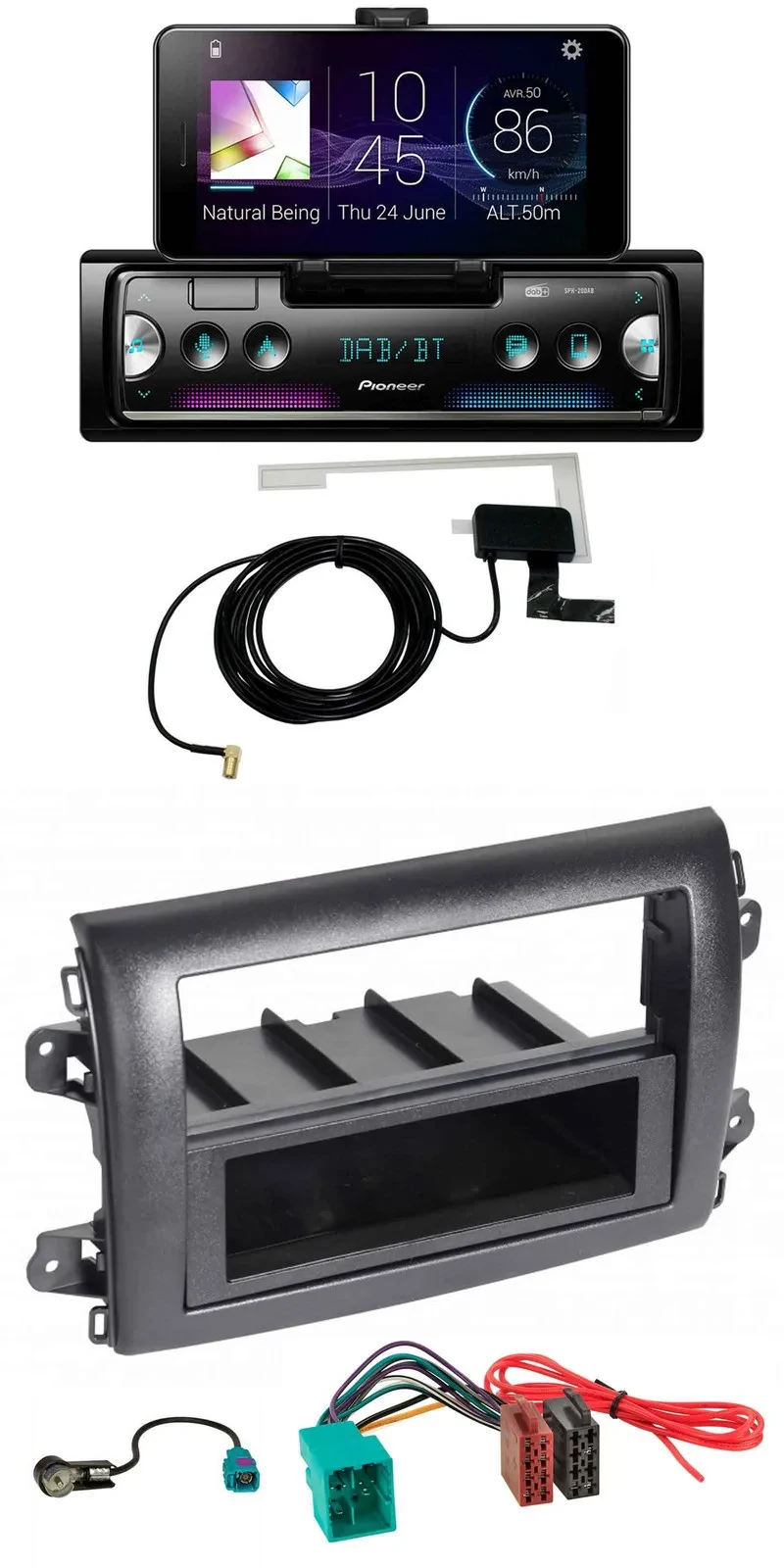 Автомагнитола для Fiat Ducato (Serie 8, с 2021) Pioneer DAB, Bluetooth, MP3, USB