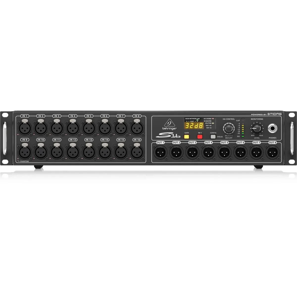 Стейджбокс Behringer S16 16 микрофонных предусилителей Midas, удалённое управление