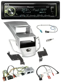 Pioneer DAB USB MP3 Lenkrad CD Autoradio für Ford Fiesta 2010-17 Display silber