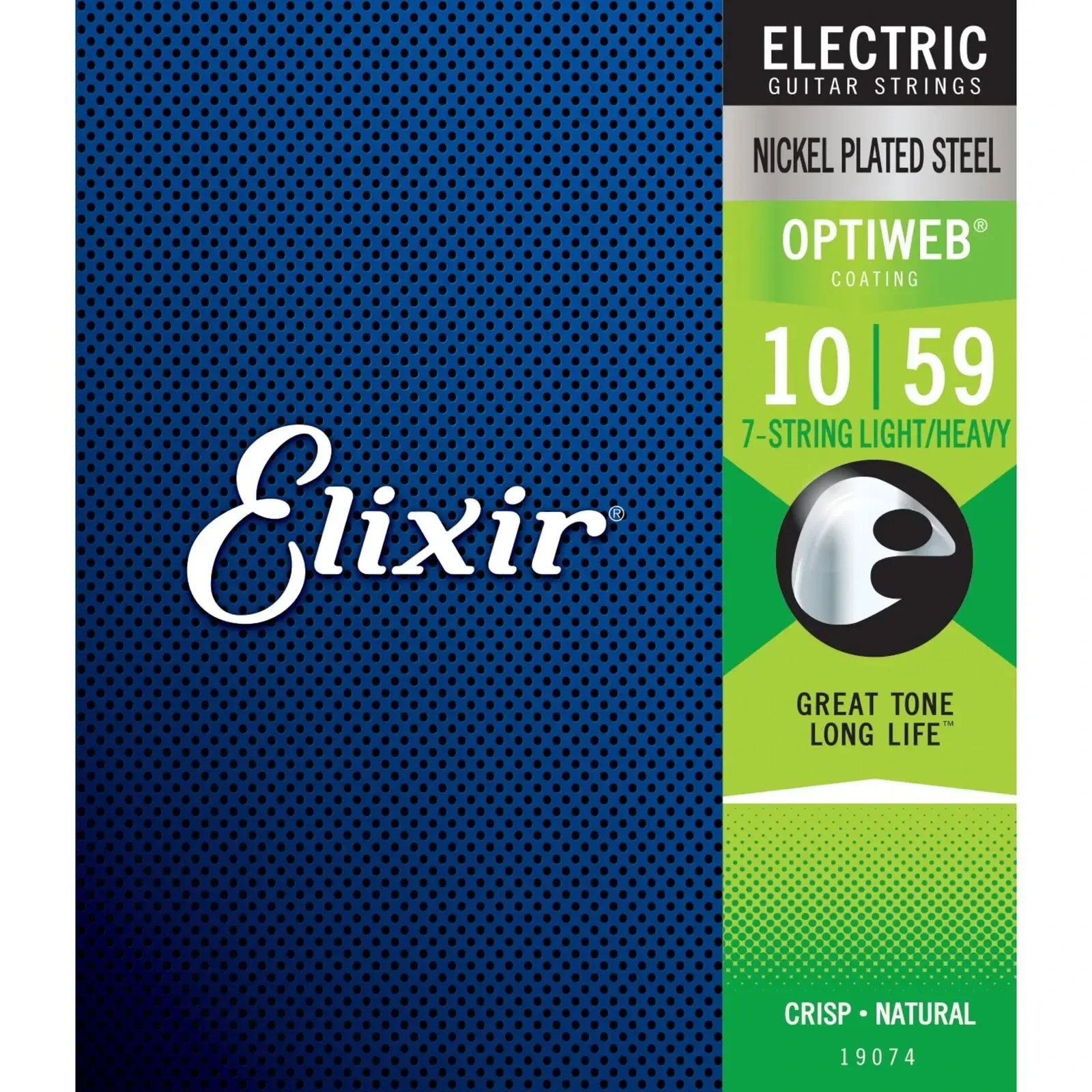 Струны для 7-струнной электрогитары Elixir 19074 Optiweb Light/Heavy 10-59