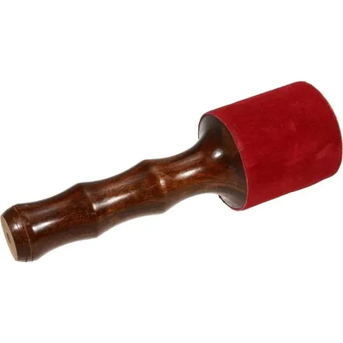 Klangschalen-Schlägel Leder 23x7 cm rot | Neu