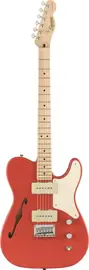 Электрогитара полуакустическая Fender Squier Paranormal Cabronita Telecaster Thinline Fiesta Red