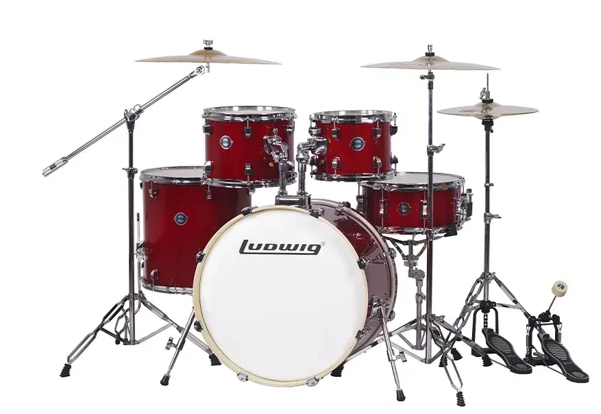 LC198-3 Accent Pro Барабанная установка, красная, 2 коробки, Ludwig