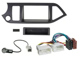 Radioeinbauset DIN Autoradio für Kia Picanto ab 2011 Start-Stop