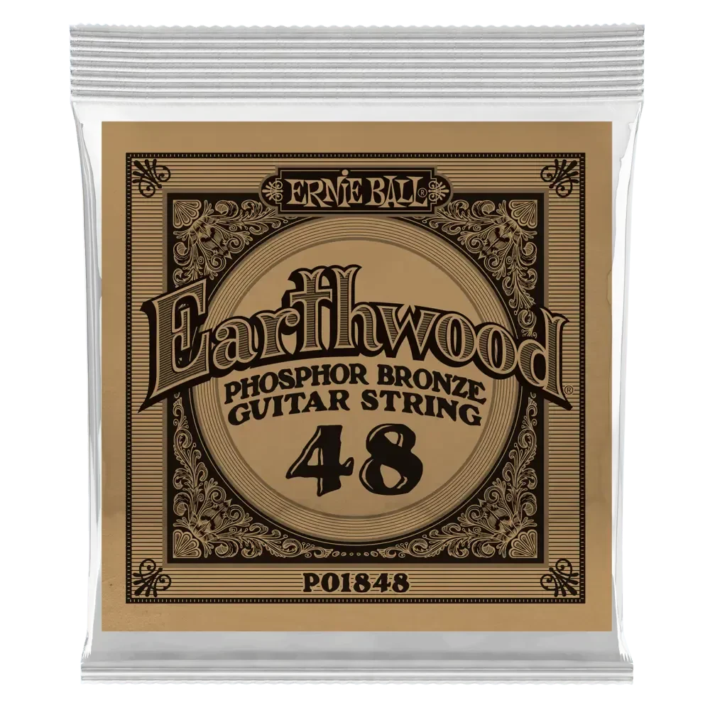 Струна для акустической гитары Ernie Ball P01848 Earthwood, фосфорная бронза, калибр 48