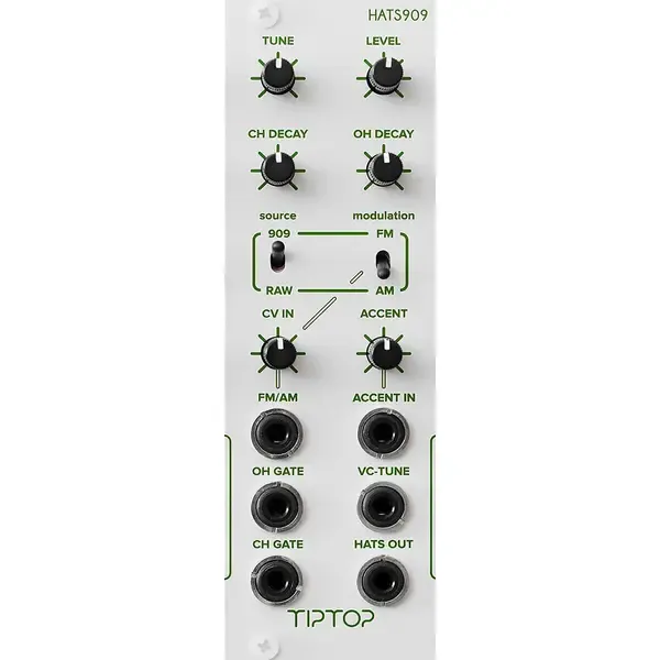 Модульный студийный синтезатор Tiptop Audio HATS909 TR909 Hi-Hats Generator