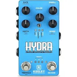 Педаль эффектов для электрогитары Keeley Hydra Stereo Reverb & Tremolo Effects Pedal Rich Blue