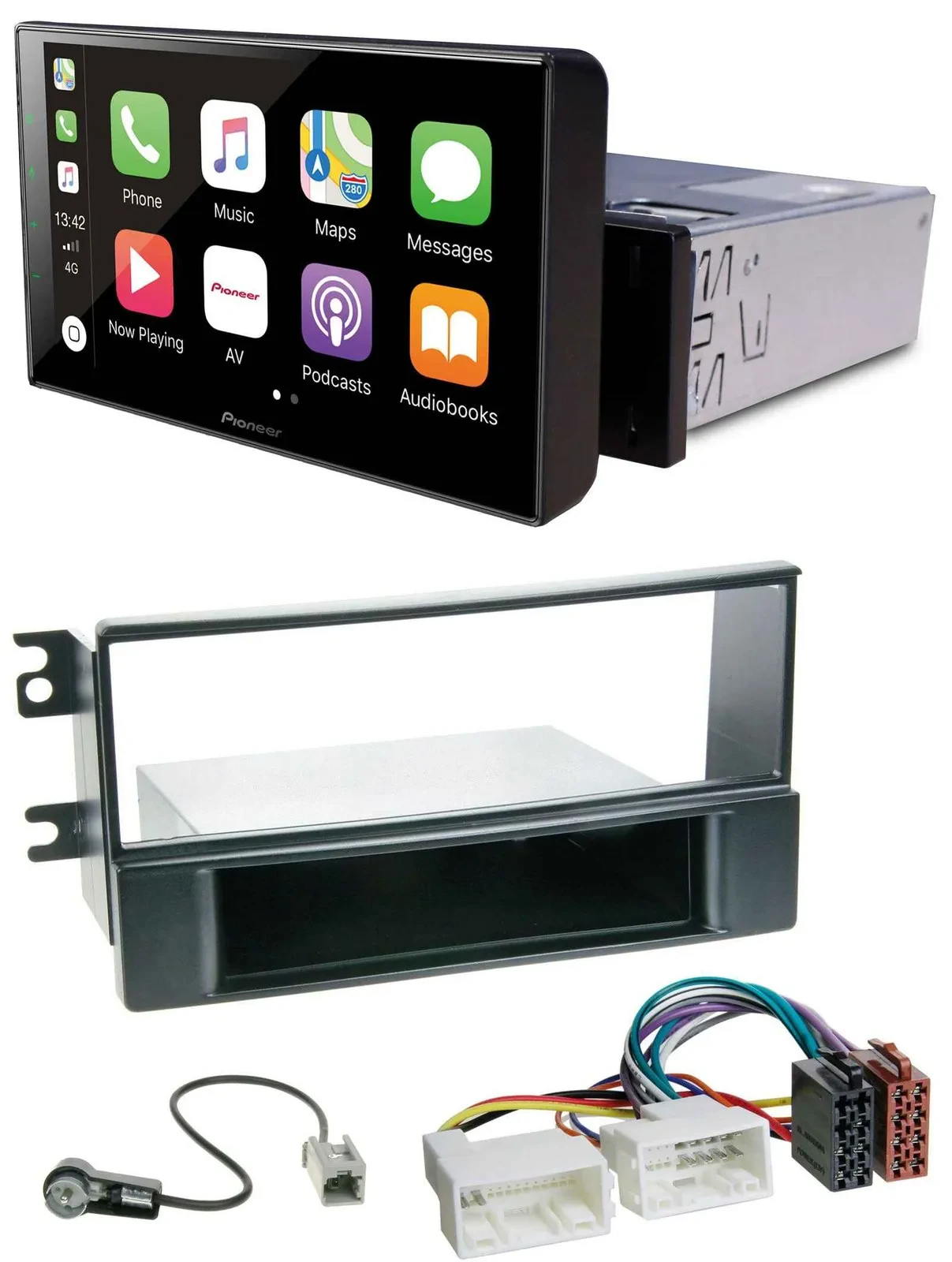 Pioneer Bluetooth MP3 DAB USB Autoradio für Kia Sportage II 08-10 neue Verkabelu