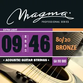 Струны для акустической гитары Magma Strings GA110B80