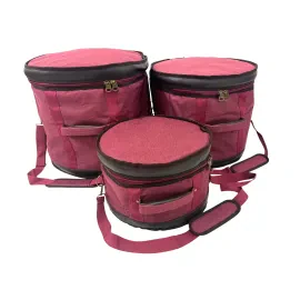 Barton GSP Premium 3-Piece Drum Bag Set, 12x8/14x14/20x14, Mulberry Truffle