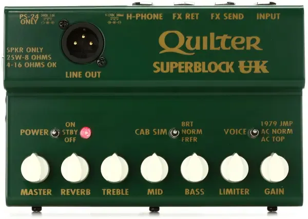 Усилитель для электрогитары Quilter Labs Superblock UK Amplifier Head Green 25W