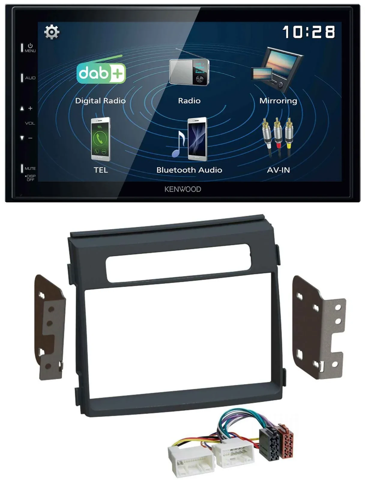 Kenwood 2DIN Bluetooth MP3 USB DAB Autoradio für Kia Soul AM Facelift 11-14