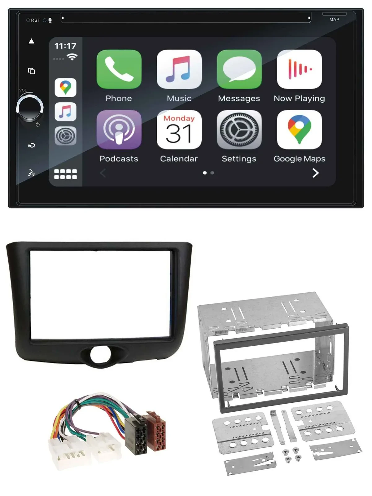 Blaupunkt 2DIN Bluetooth DAB USB DVD MP3 Autoradio für Toyota Yaris (1999-2003)