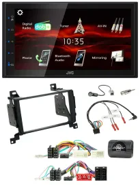 JVC USB Bluetooth Lenkrad DAB 2DIN Autoradio für Hyundai Santa Fe 2010-2012