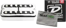 Звукосниматель для электрогитары TV Jones Magna'Tron Universal Mount Chrome (Neck) с салфеткой GearTree