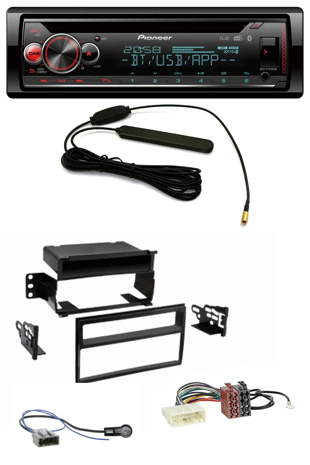 Автомагнитола Pioneer USB DAB MP3 Bluetooth CD для Nissan Tiida/Versa C11 (2007–2011)