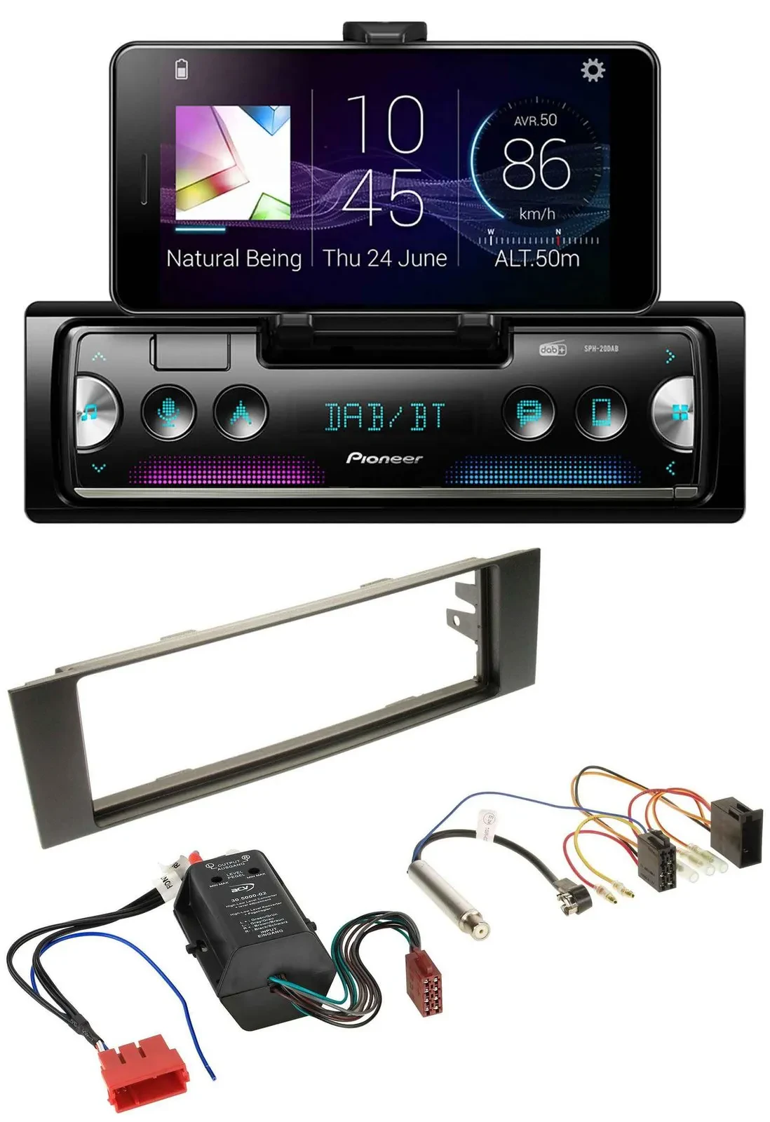 Pioneer USB MP3 Bluetooth DAB Autoradio für Audi A3 8P 03-06 Bose Aktivsystem Mi