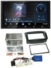 Kenwood Bluetooth 2DIN USB DAB MP3 Autoradio für Toyota RAV 4 2011-2013 28 Pin
