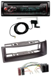 Автомагнитола для Renault Megane/Scenic до 2003 Pioneer CD/MP3, USB, Bluetooth, DAB, черный