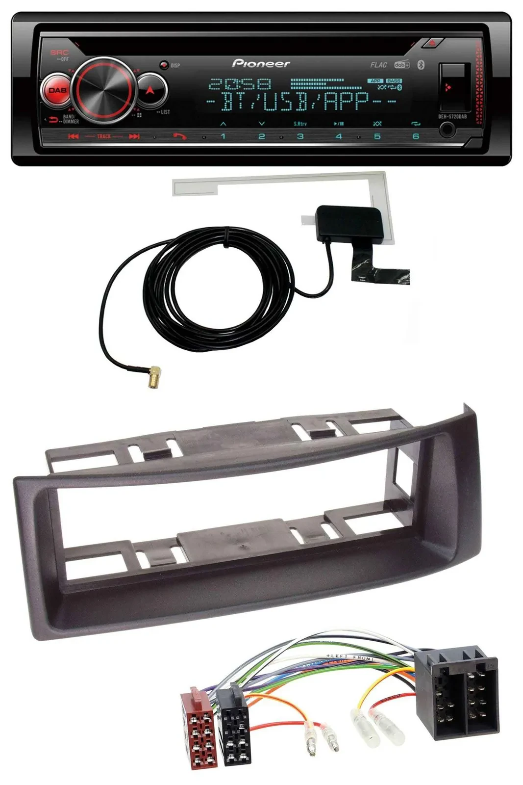 Автомагнитола для Renault Megane/Scenic до 2003 Pioneer CD/MP3, USB, Bluetooth, DAB, черный