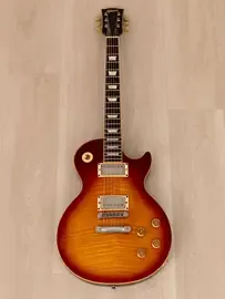 Электрогитара Gibson Les Paul Standard Plus AAA Flame Top HH Cherry Sunburst w/case USA 2002