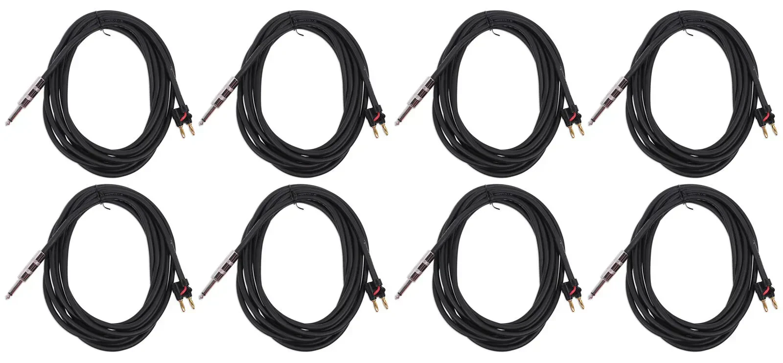 Коммутационный кабель Rockville RCXBN15 Black 4.5 м (8 штук)