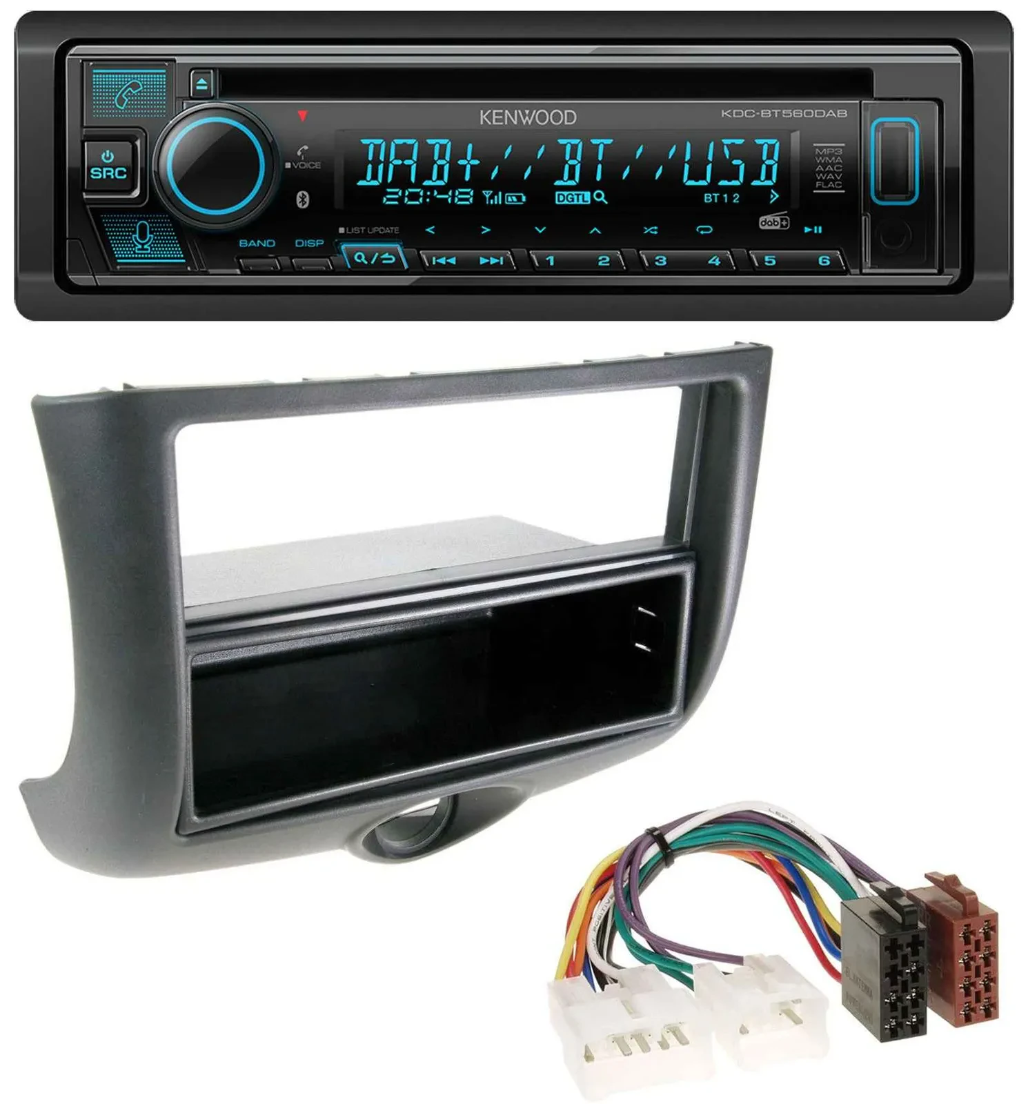 Kenwood Bluetooth DAB CD MP3 USB Autoradio für Toyota Yaris (1999-2003)