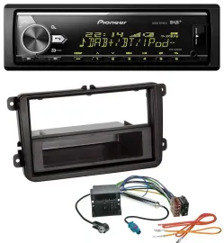 Pioneer Bluetooth USB DAB MP3 Autoradio für VW Sharan ab 10 Tiguan ab 07 Touran