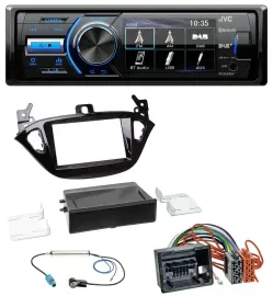 JVC Bluetooth MP3 USB DAB Autoradio für Opel Adam ab 13 Corsa E ab 15 Ablage