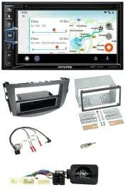 Alpine Bluetooth TMC USB DAB 2DIN Lenkrad Navigation für Toyota RAV 4 2006-2011