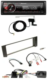 Pioneer 1DIN MP3 DAB USB Lenkrad Autoradio für Audi A4 00-09 ISO Fakra teilaktiv