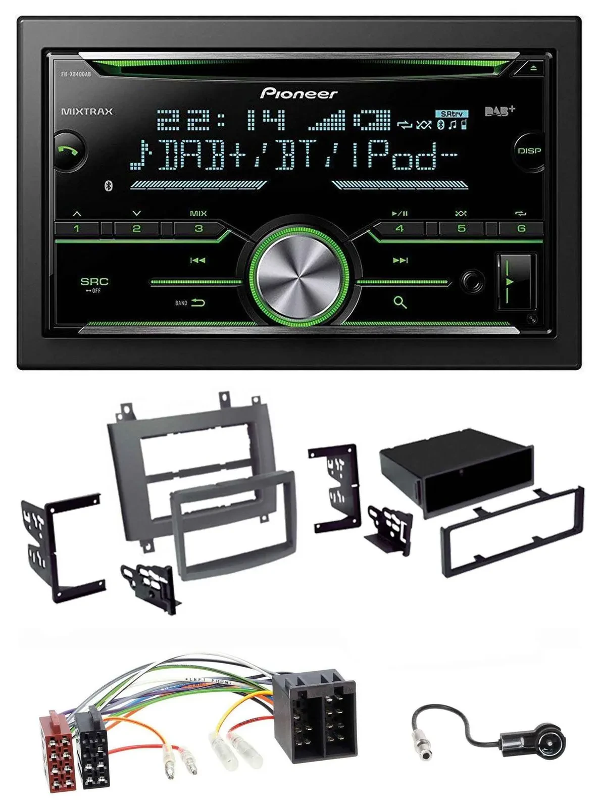Pioneer Bluetooth MP3 DAB 2DIN USB CD Autoradio für Cadillac CTS 2003-2007 SRX 2