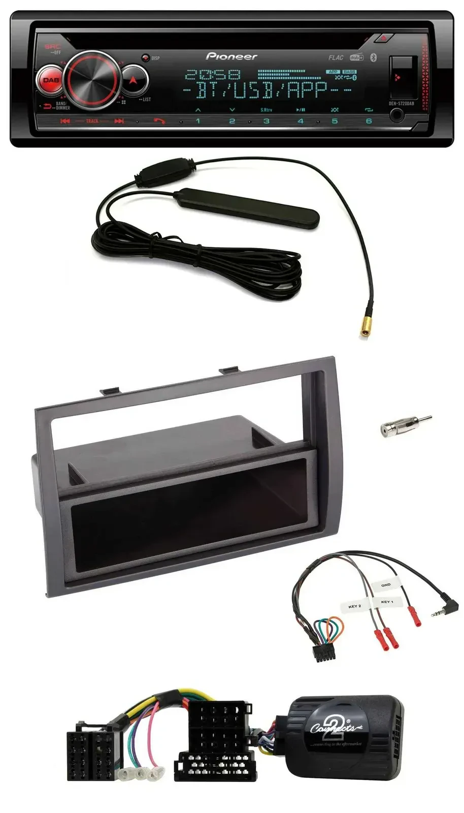 Автомагнитола Pioneer USB DAB Bluetooth CD для Citroen Jumper/Peugeot Boxer с поддержкой управления с руля