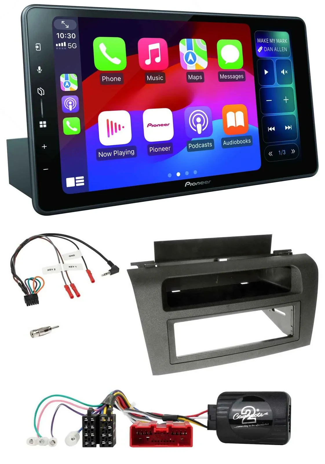 Pioneer Bluetooth DAB Lenkrad USB Autoradio für Mazda 3 (2003-2009)