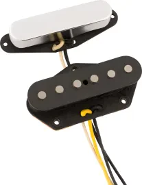Комплект звукоснимателей для электрогитары Fender 099-2165-000 Custom Shop 1955/1956 Whiteguard Telecaster Chrome Black