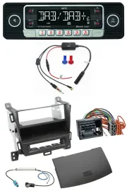 Dietz MP3 DAB Bluetooth USB Autoradio für Opel Zafira Tourer ab 12 jet black