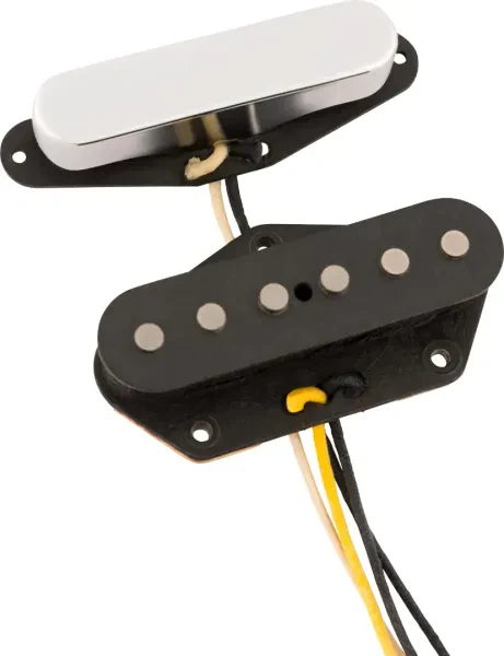 Комплект звукоснимателей для электрогитары Fender 099-2165-000 Custom Shop 1955/1956 Whiteguard Telecaster Chrome Black