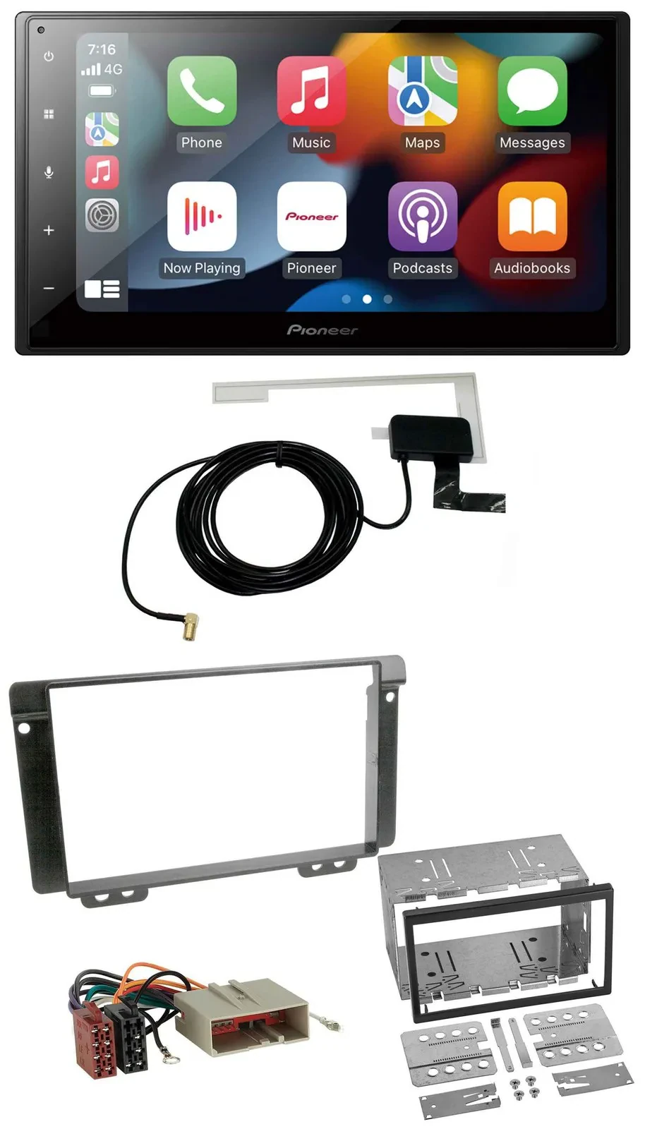 Pioneer MP3 USB Bluetooth DAB 2DIN Autoradio für Land Rover Freelander 2004-2006