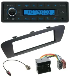 VDO Bluetooth AUX USB MP3 Autoradio für Renault Scenic (ab 12) - braun