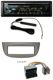 Pioneer CD MP3 AUX DAB USB Autoradio für Renault Twingo 07-14 beige-grau