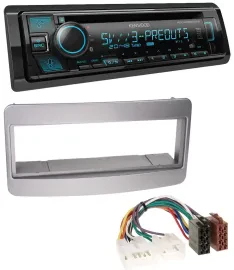 Автомагнитола для Toyota Celica/MR2 Kenwood Bluetooth, USB, CD, MP3, DAB, темно-серый