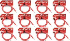 Коммутационный кабель Rockville RCTR110R Red 3 м (12 штук)