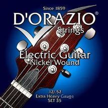 Струны для электрогитары D'Orazio 35 Nickel wound 12-52