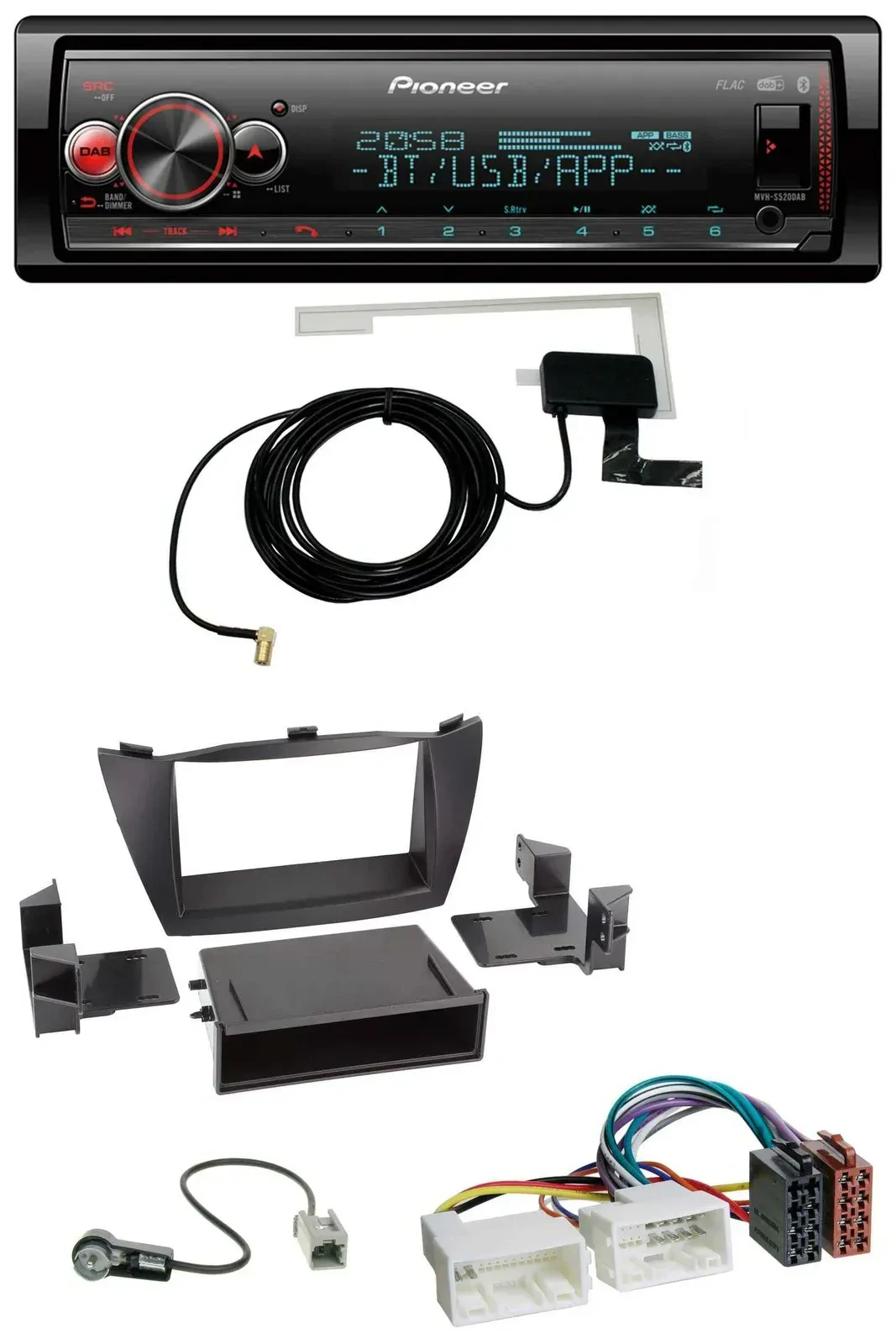 Автомагнитола для Hyundai Tucson (2010–2015) Pioneer Bluetooth, DAB, USB, MP3